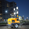 Portable Mobile LED Light Tower Diesel & Solar Fuel Options DC Power Supply