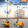 Portable Mobile LED Light Tower Diesel & Solar Fuel Options DC Power Supply