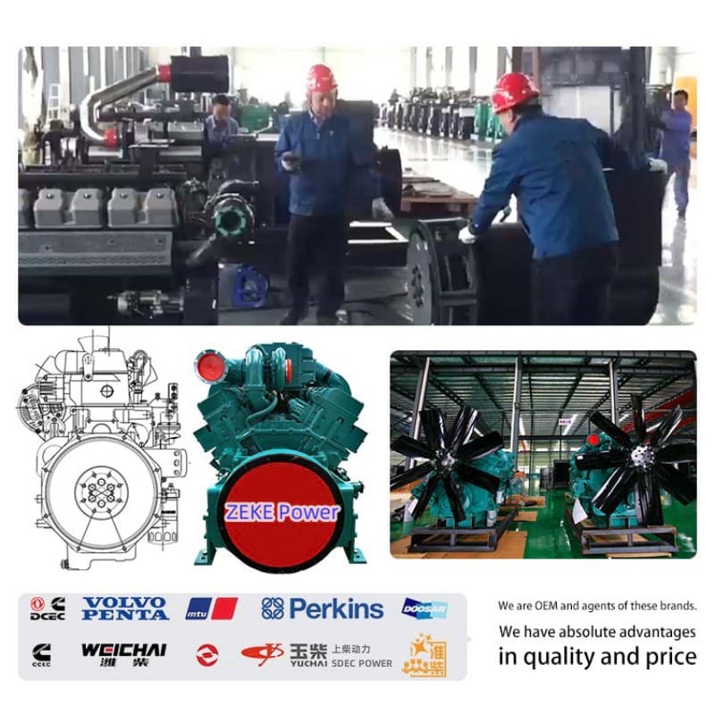 100KW To 1500KW Diesel Generator Sets With SDEC Engines