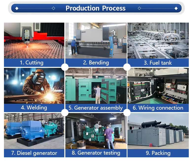 10-50KW Cummins Diesel Generator Set